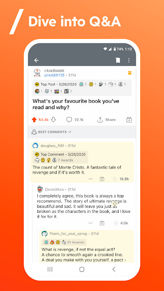 Reddit(Removed ADS) screenshot image 5_funmod.online