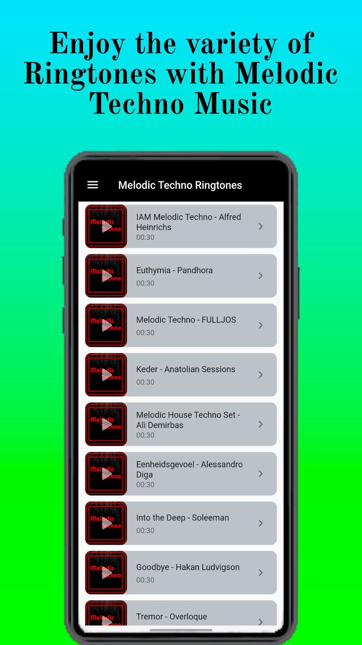 Melodic Techno Ringtones screenshot image 3_funmod.online