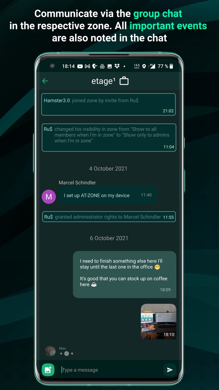 AT-ZONE. Geofence sharing screenshot image 4_funmod.online