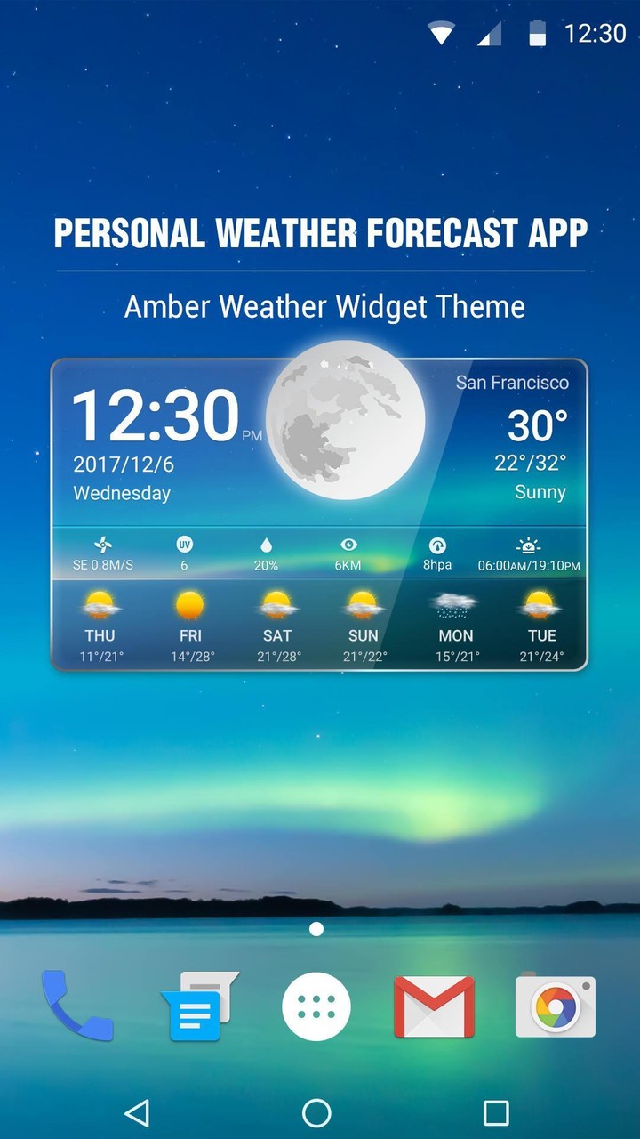 Transparent Weather & Clock App 2018 screenshot image 3_funmod.online