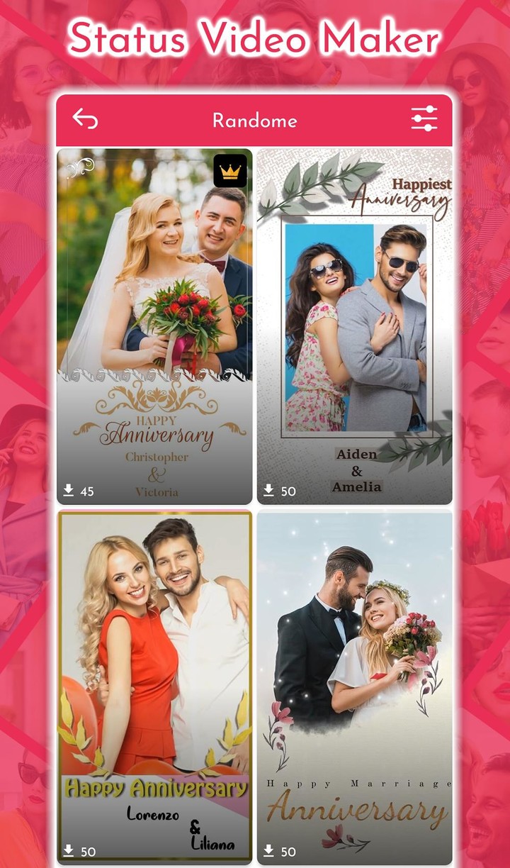 Anniversary Video Maker screenshot image 9_funmod.online