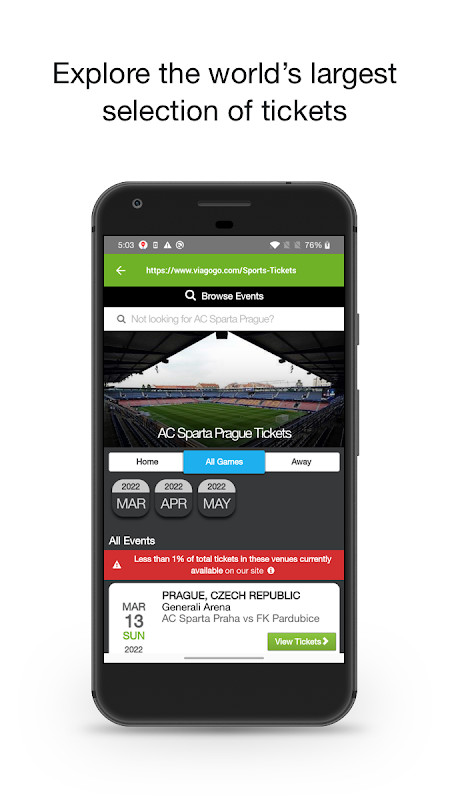 viagogo Tickets screenshot image 2_funmod.online
