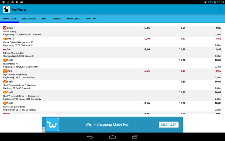 FuelFinder - Scandinavia screenshot image 2_funmod.online