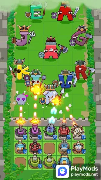 Alphabet Defense Towers Battle<span>(Unlimited Resources)</span> screenshot image 5_funmod.online