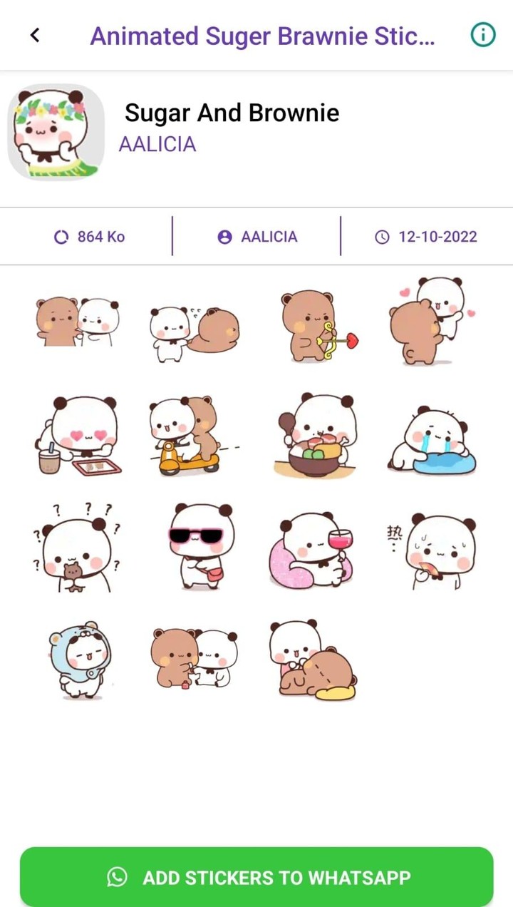 Animated Suger Brawnie Sticker screenshot image 6_funmod.online