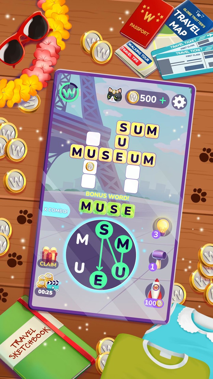 WordWander: Crossword Puzzle screenshot image 2_funmod.online