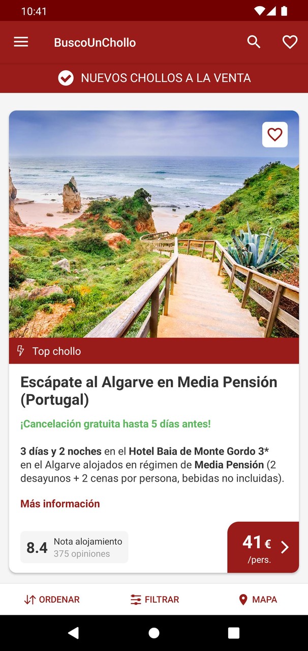 BuscoUnChollo - Chollos Viajes screenshot image 3_funmod.online