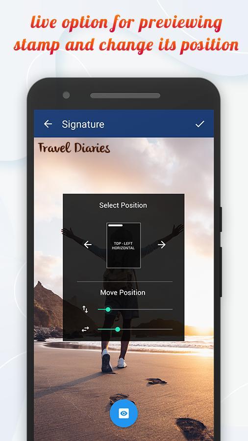 Signature Stamper: Auto Add Text on Camera Photos screenshot image 8_funmod.online