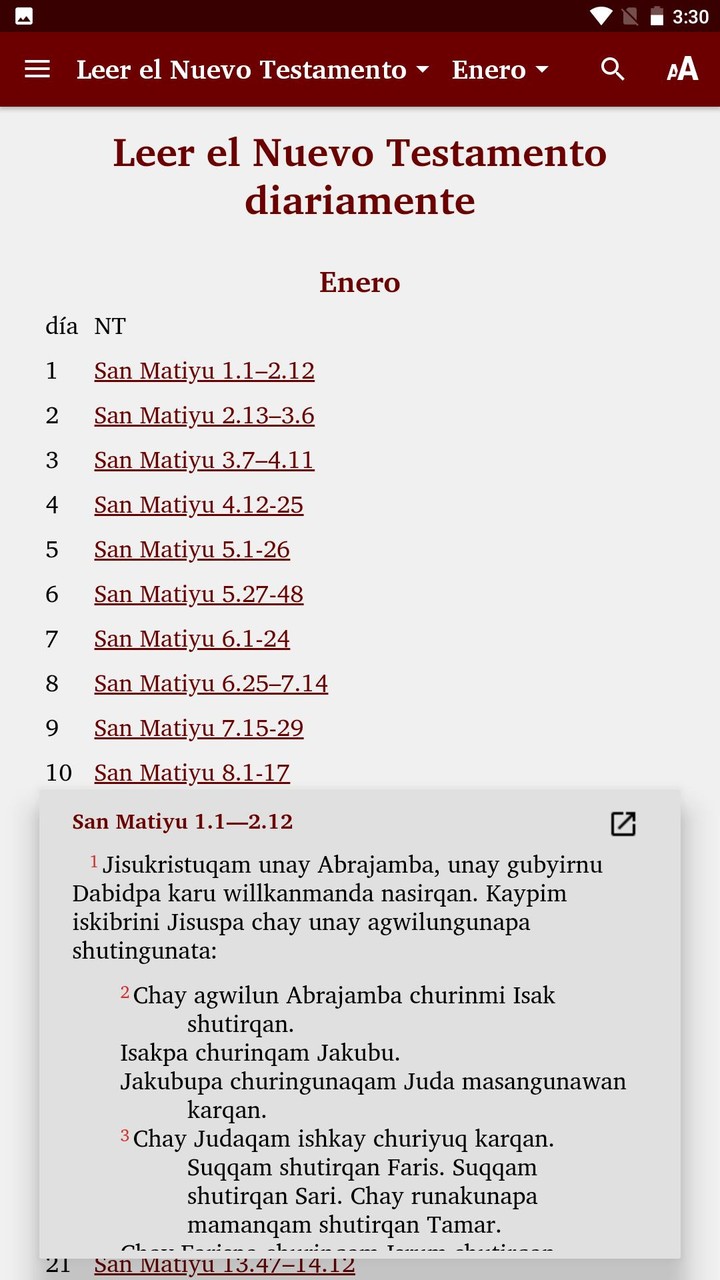 Quechua Cajamarca - Bible screenshot image 14_funmod.online