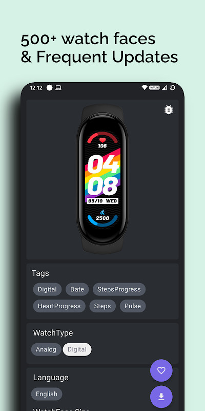 Mi Band 6 Watch Faces screenshot image 14_funmod.online