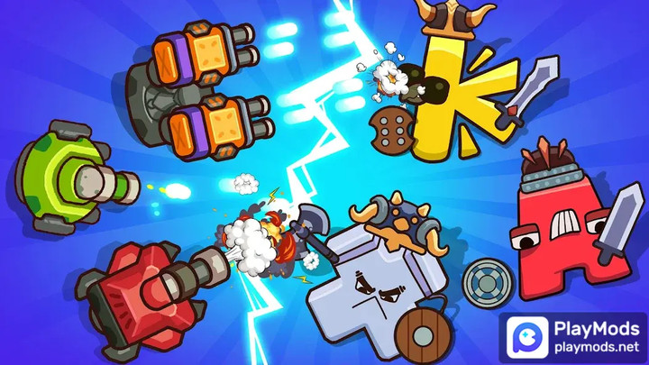 Alphabet Defense Towers Battle<span>(Unlimited Resources)</span> screenshot image 2_funmod.online