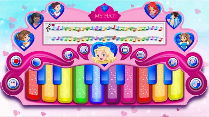 Pink Real Piano Princess Piano screenshot image 5_funmod.online