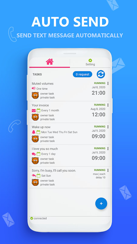 AUTO MESSAGE send & reply SMS screenshot image 4_funmod.online