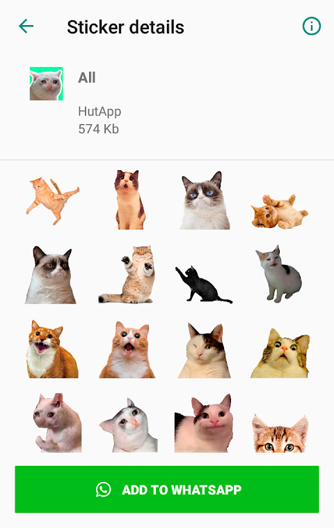 Cat Stickers for WhatsApp screenshot image 2_funmod.online