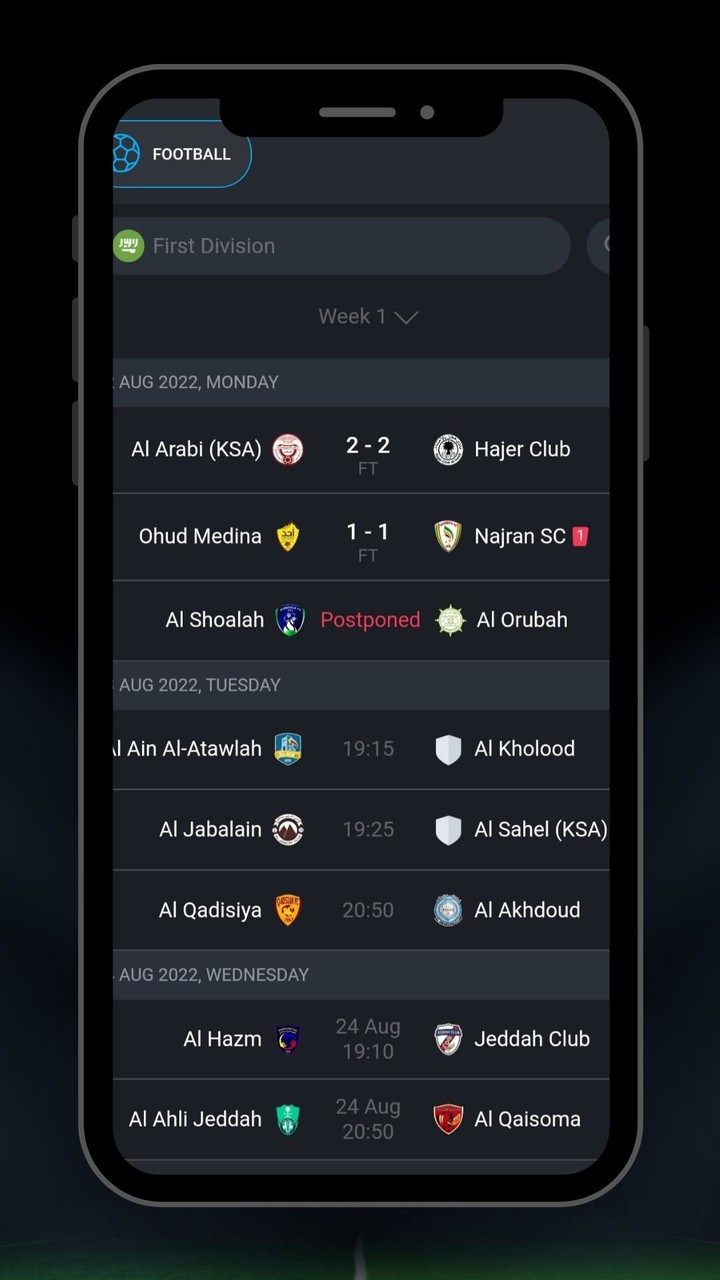 Saudi league matches screenshot image 8_funmod.online