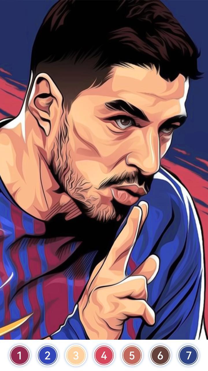 Football Paint by Number Game screenshot image 5_funmod.online