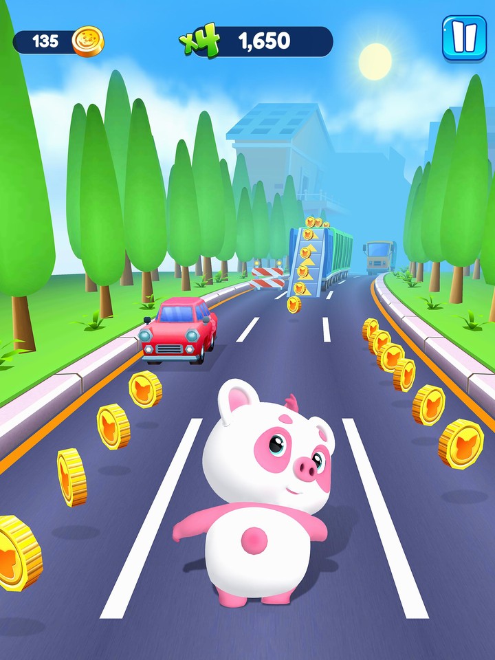 Piggy Panda Run: Fun Game screenshot image 5_funmod.online