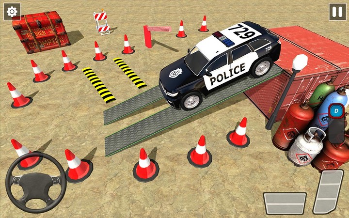 Police Car Parking Simulator screenshot image 2_funmod.online