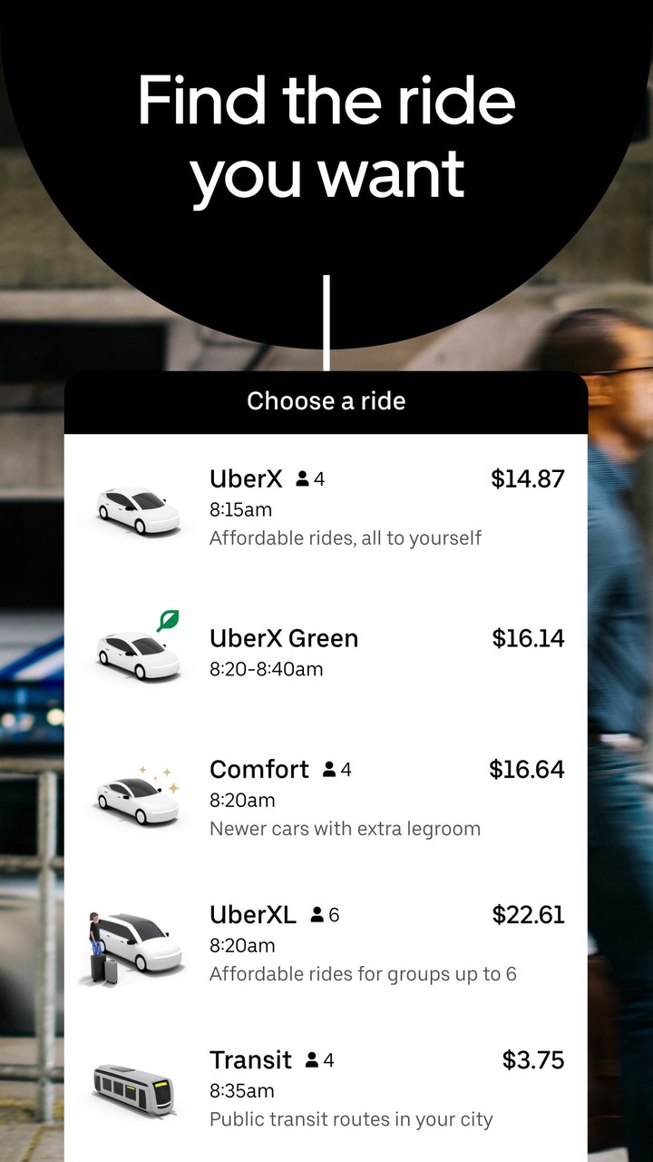 Uber - Request a ride screenshot image 3_funmod.online