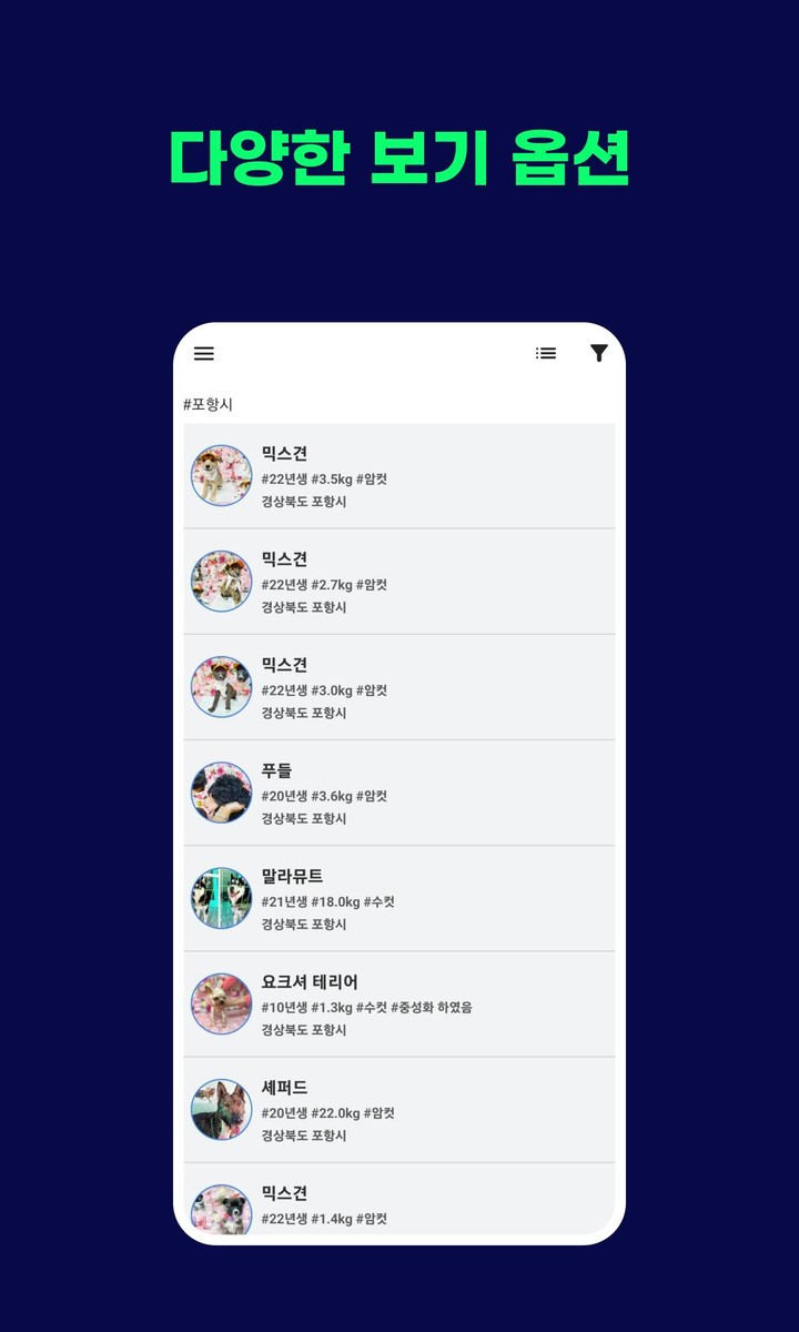 유기견 보호정보 screenshot image 4_funmod.online