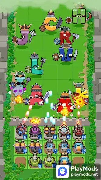 Alphabet Defense Towers Battle<span>(Unlimited Resources)</span> screenshot image 4_funmod.online