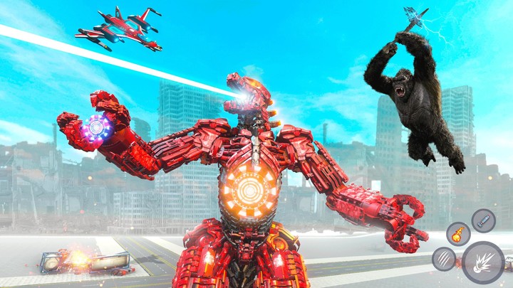 Gorilla Robot Car: Robot Games screenshot image 4_funmod.online