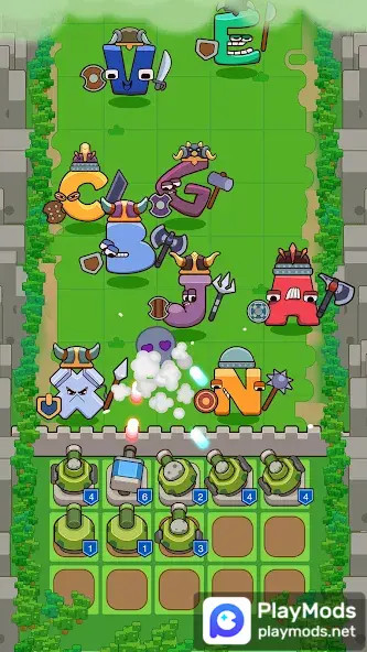 Alphabet Defense Towers Battle<span>(Unlimited Resources)</span> screenshot image 3_funmod.online