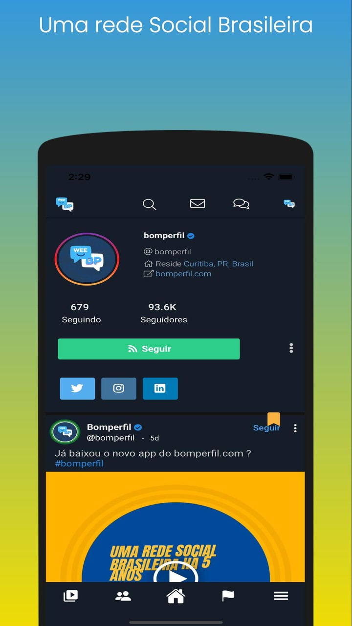 Rede Social BomPerfil screenshot image 3_funmod.online