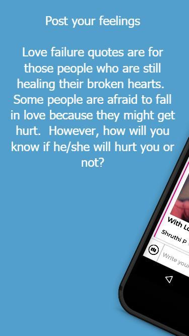 Love Failure: Meet Chat Quotes screenshot image 1_funmod.online