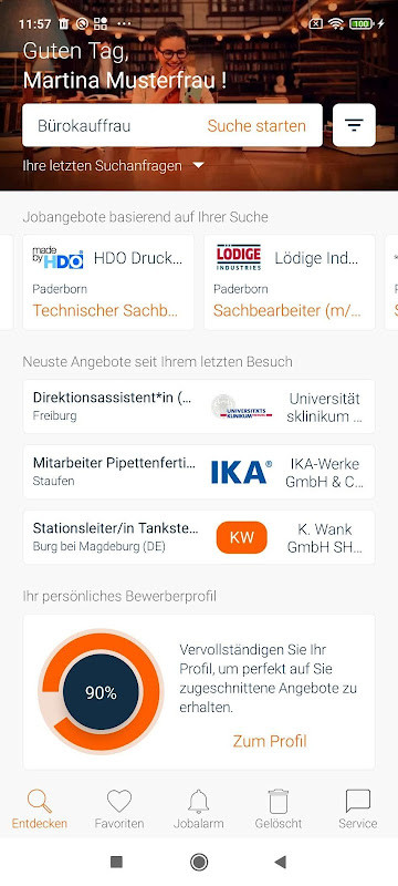 Jobsuche - die Jobware App screenshot image 7_funmod.online