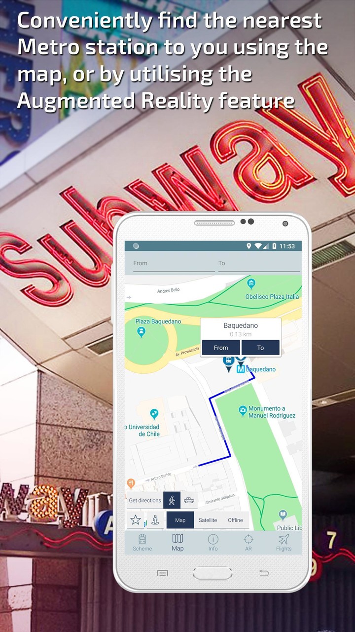 Santiago Metro Guide and Subway Route Planner screenshot image 9_funmod.online