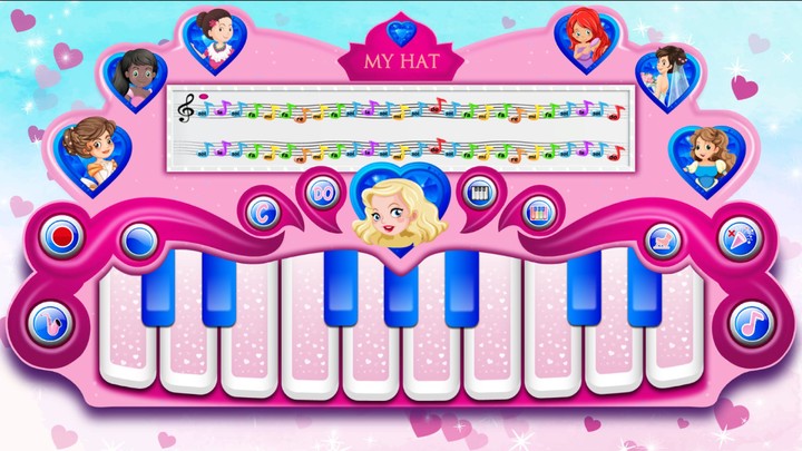 Pink Real Piano Princess Piano screenshot image 1_funmod.online