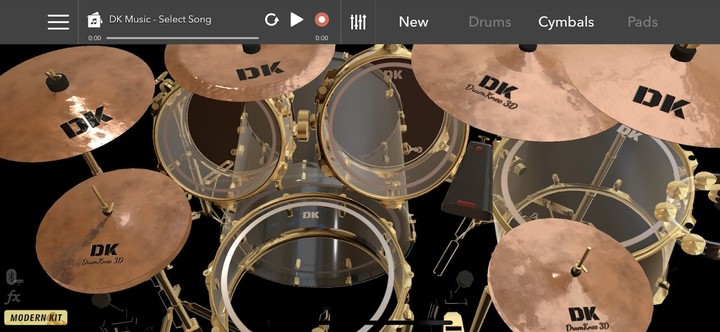 DrumKnee 3D Drums - Drum Set screenshot image 1_funmod.online