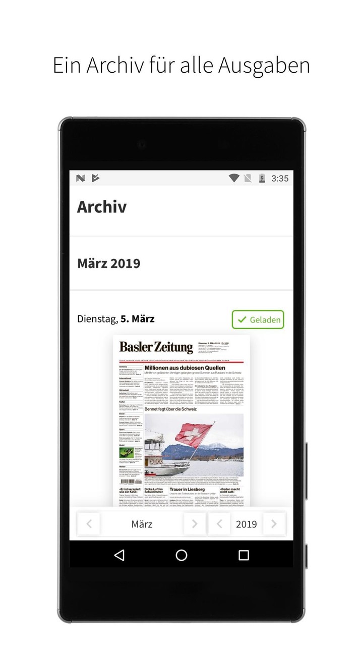 Basler Zeitung E-Paper screenshot image 6_funmod.online