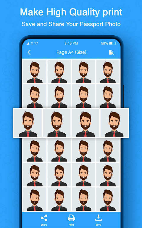 Passport Size Photo Maker - Passport Photo Creator screenshot image 7_funmod.online