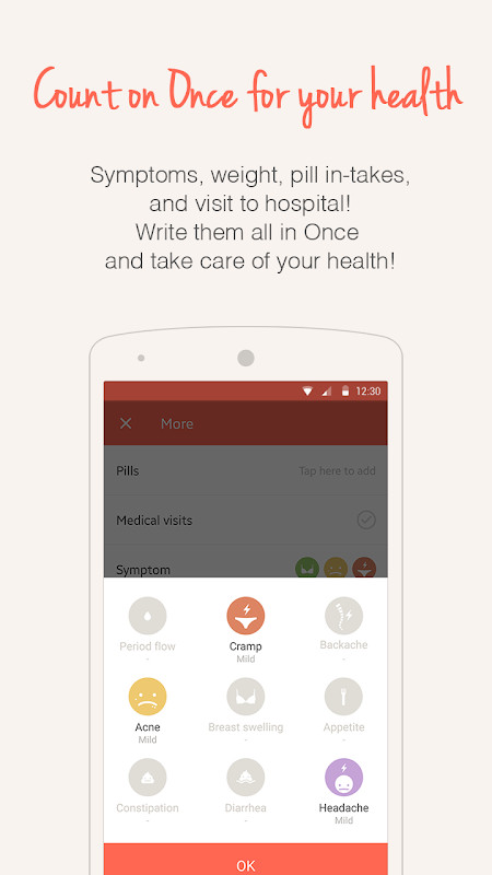 Once -A special period tracker screenshot image 5_funmod.online