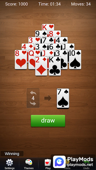 Pyramid Solitaire - Card Games<span>(Unlimited Money)</span> screenshot image 3_funmod.online