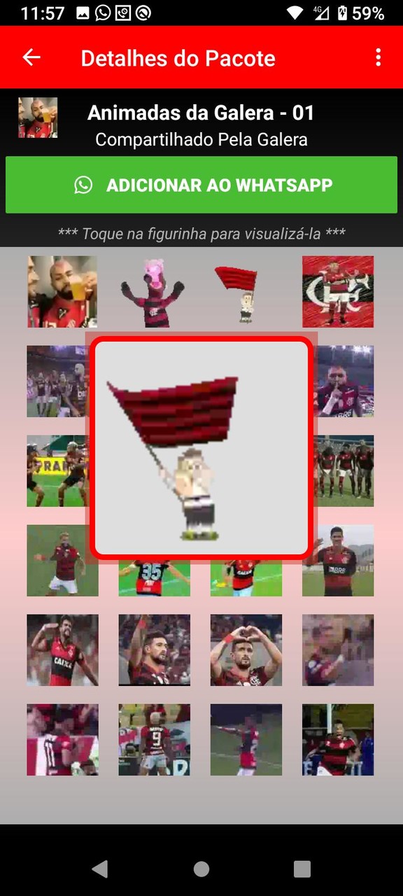 Figurinhas do Flamengo screenshot image 7_funmod.online
