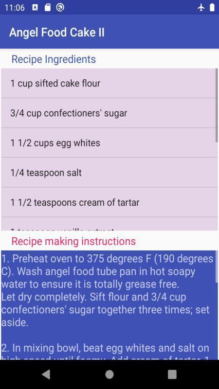 Angel food cake: cake recipe screenshot image 11_funmod.online