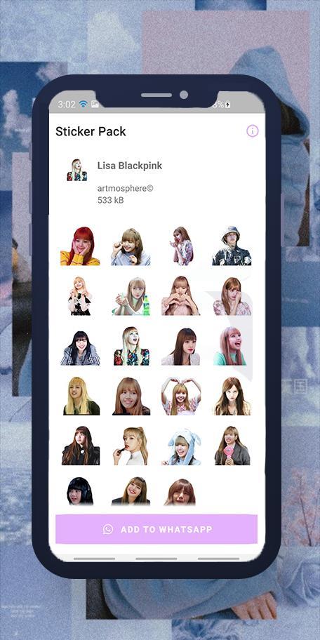 Lisa Blackpink WASticker screenshot image 9_funmod.online