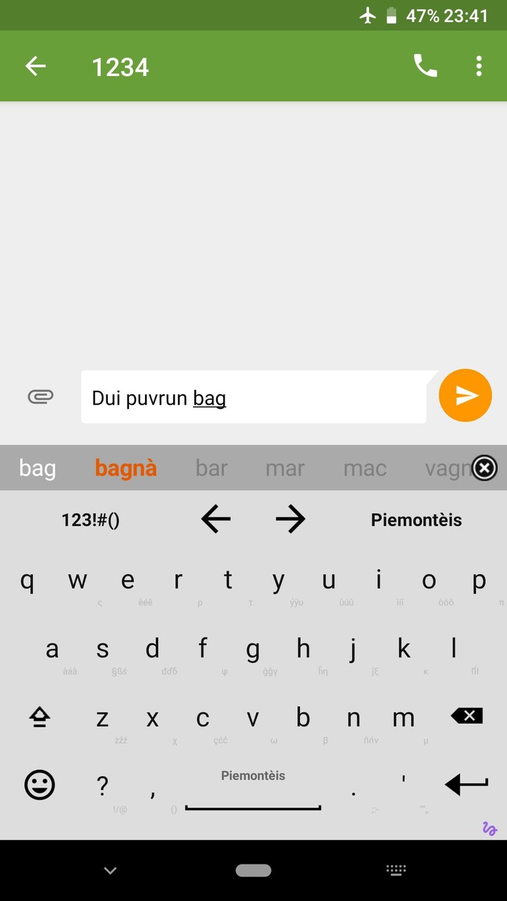 Piedmontese for AnySoftKeyboard screenshot image 1_funmod.online