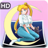 Anime Girl Moon Wallpaper HD1.0_funmod.online