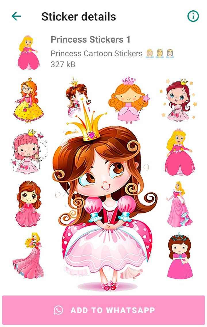Princess Stickers for WhatsApp screenshot image 6_funmod.online