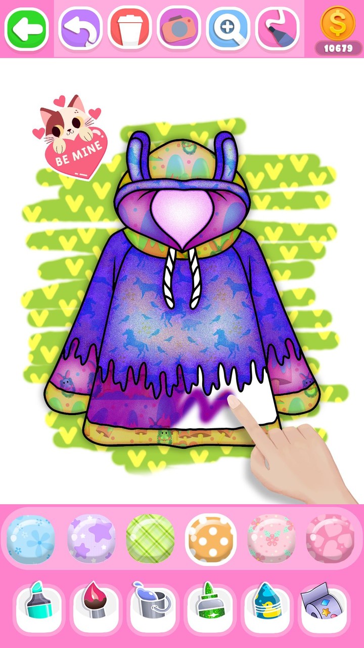 Glitter Dress Coloring Book screenshot image 5_funmod.online