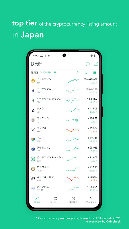 Coincheck Bitcoin Wallet screenshot image 6_funmod.online