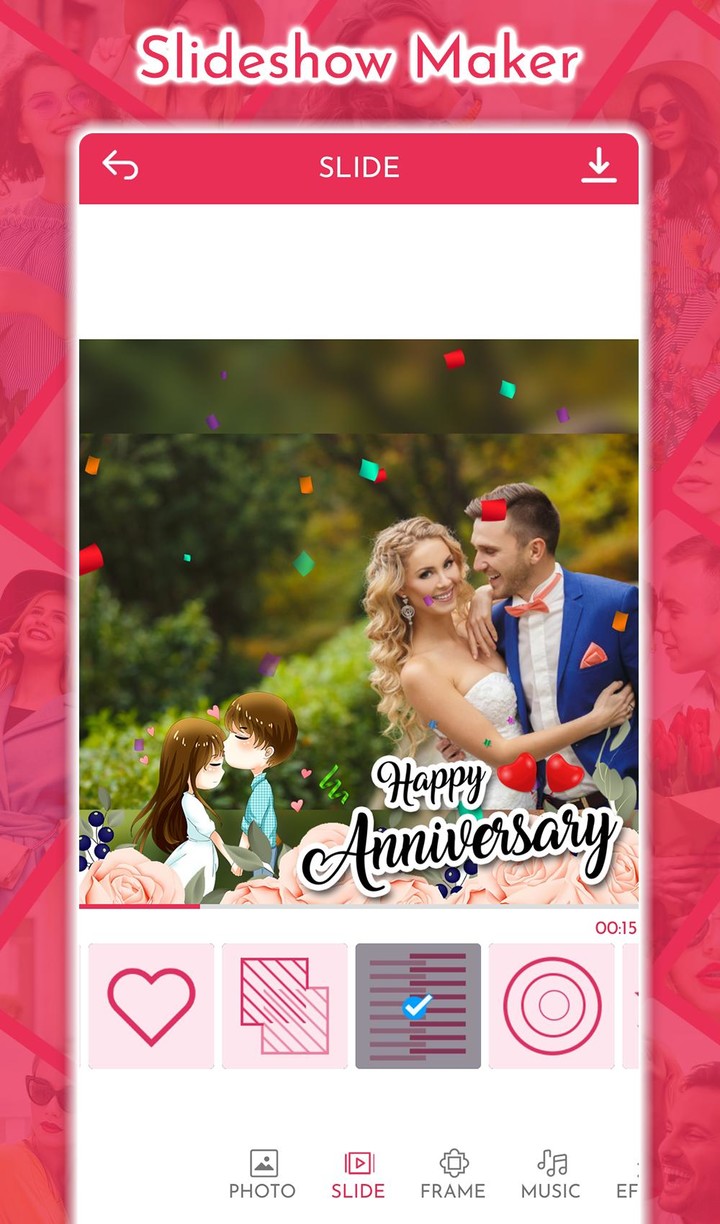 Anniversary Video Maker screenshot image 11_funmod.online