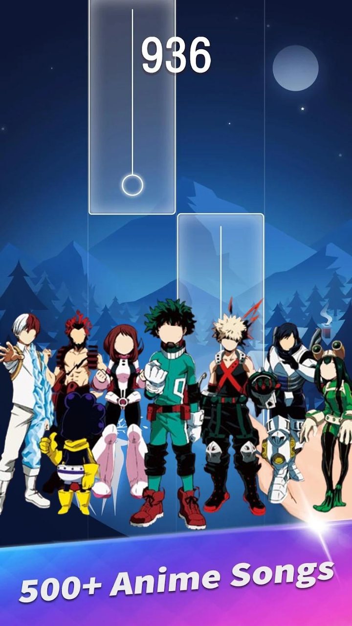 My Hero Academia Piano Tiles screenshot image 5_funmod.online