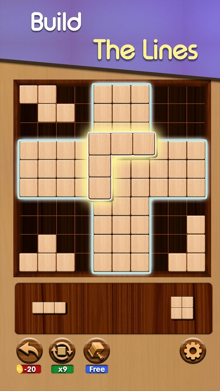 Wood Plus Block Puzzle screenshot image 1_funmod.online