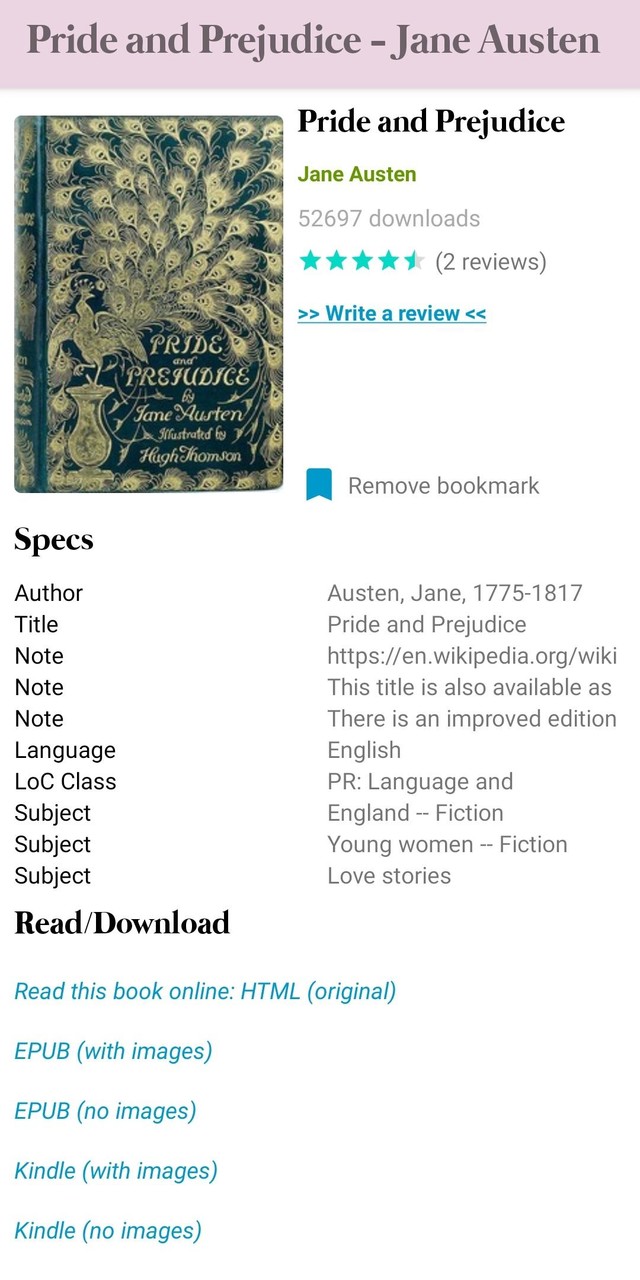 Gutenberg eBooks Browser screenshot image 4_funmod.online