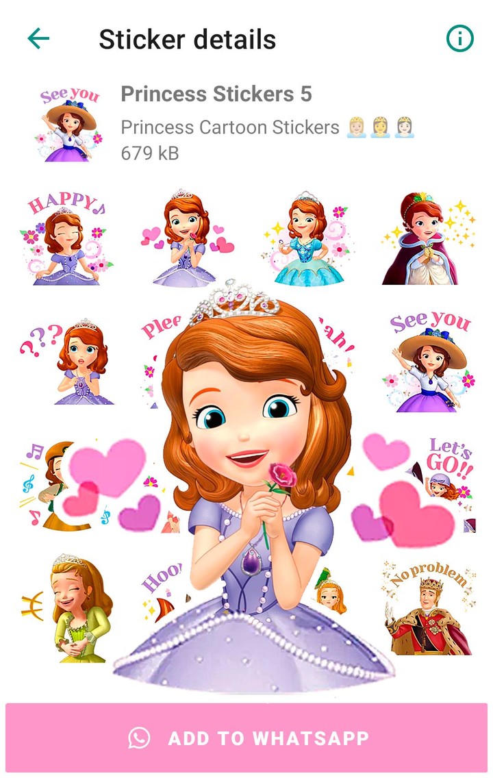 Princess Stickers for WhatsApp screenshot image 10_funmod.online